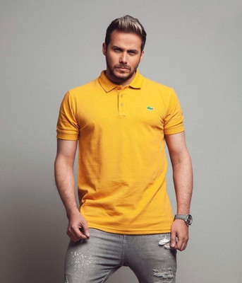 Lacoste Polo T-shirt Cotton Color Mustard Color