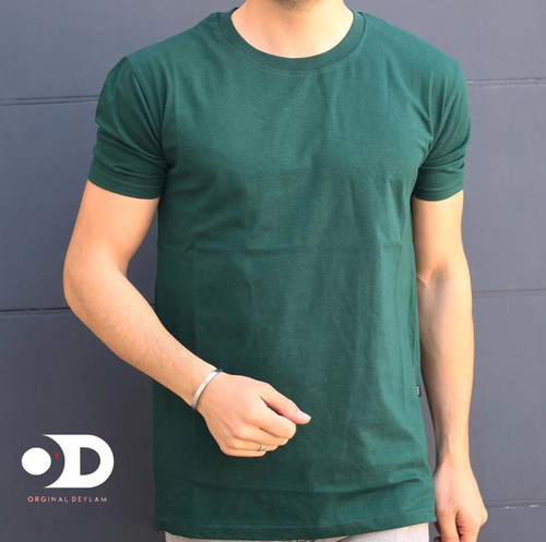 تی شرت مردانه رنگ سبز کله قازی