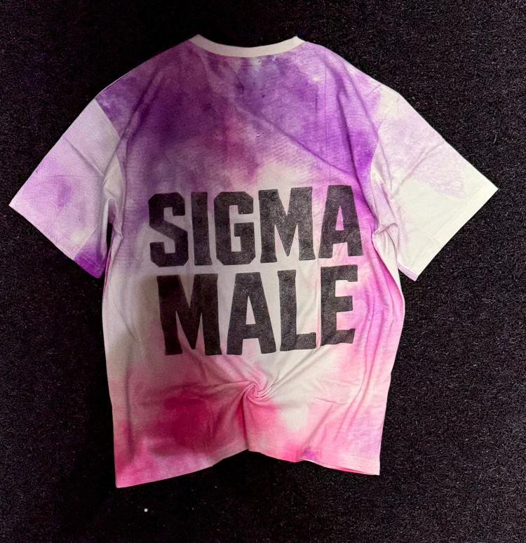 تیشرت تای دای سیگما میل قواره لش Sigma Male Tie Dye