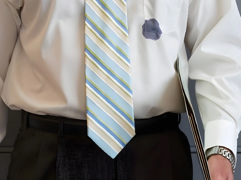 لکه جوهر خودکار روی لباس سفید