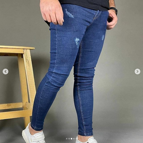 شلوار جین اسکینی تمام کش سورمه ای