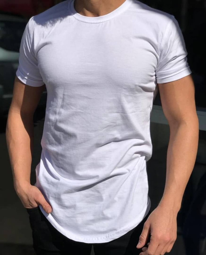 تیشرت ساده بیسیک سفید پنبه براش مردانه با کیفیت | اورجینال دیلم