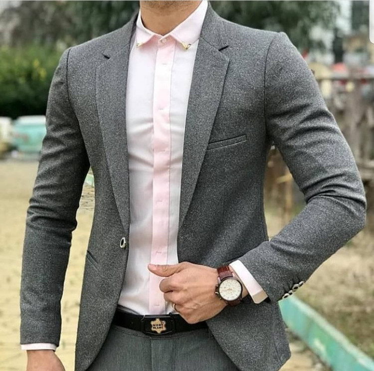 کت اسپرت مردانه طوسی تیره