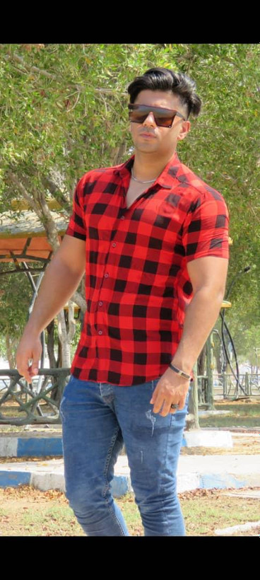 پیراهن هاوایی چهار خونه قرمز و مشکی جذاب و دیدنی