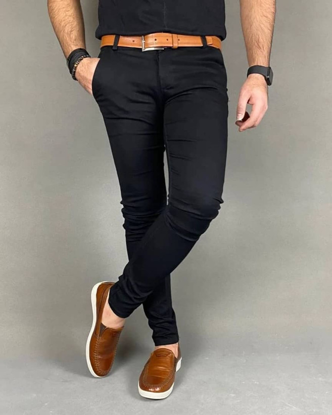 شلوار کتان مشکی مردانه درجه یک | خاص و جدید مدل ۱۴۰۴