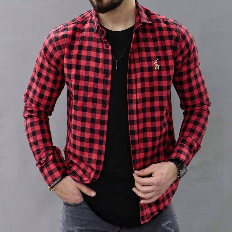 پیراهن شطرنجی مردانه