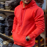 هودی ساده قرمز مردانه شیک و زیبا مدل 6554632