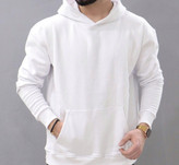 هودی سفید ساده مردانه
