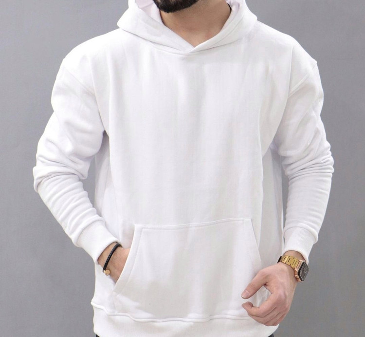 هودی سفید ساده
