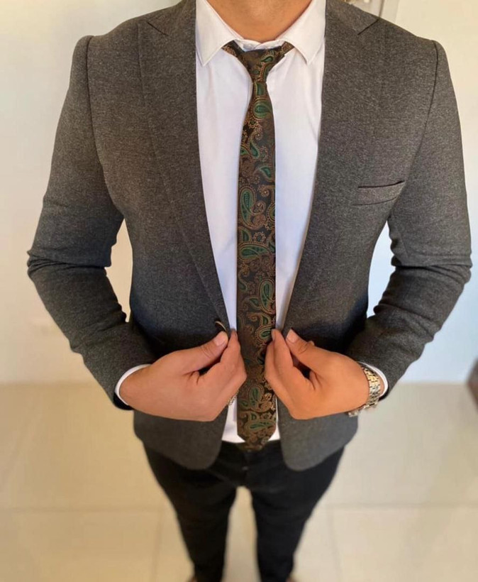 کت ذغالی مردانه