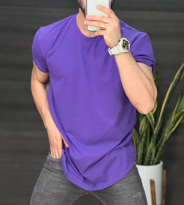 خرید تیشرت بنفش یاسی