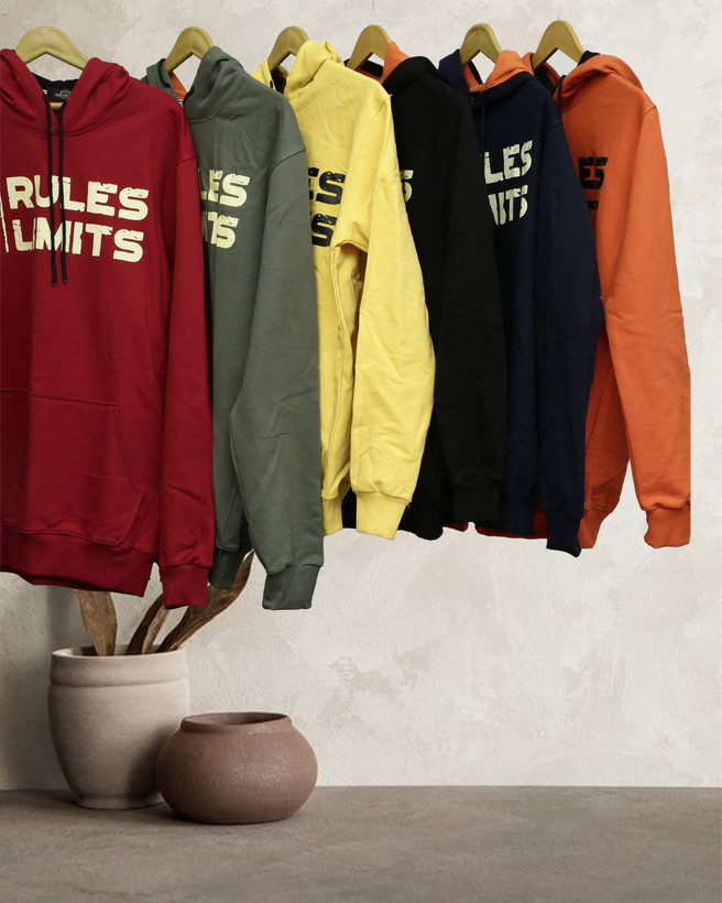 🔥 هودی مشکی NO RULES NO LIMITS 🔥