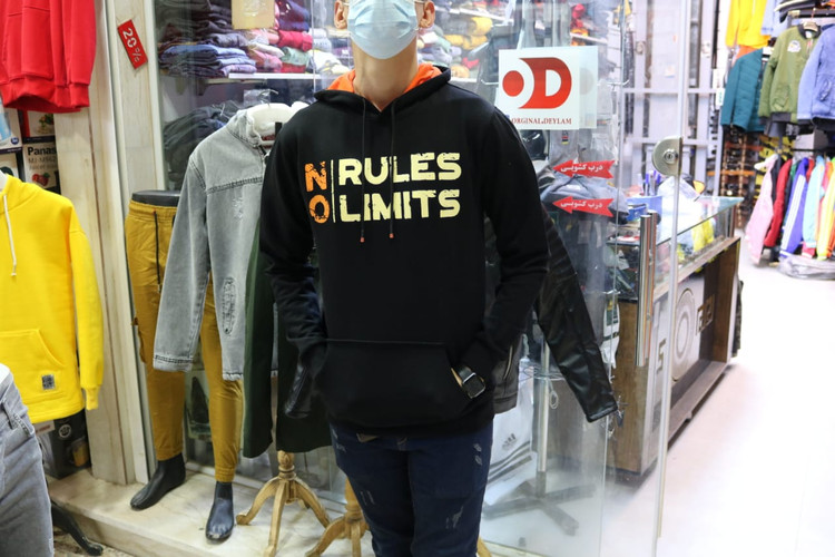 🔥 هودی مشکی NO RULES NO LIMITS 🔥