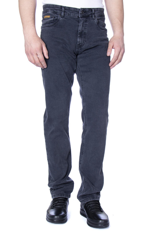 شلوار لی راسته رنگ زغالی