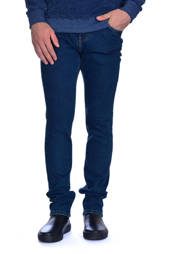 شلوار لی کلاسیک آبی