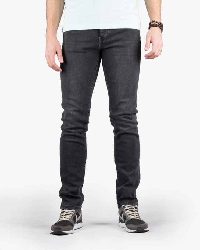 شلوار لی تمام کش راسته زغالی سیر