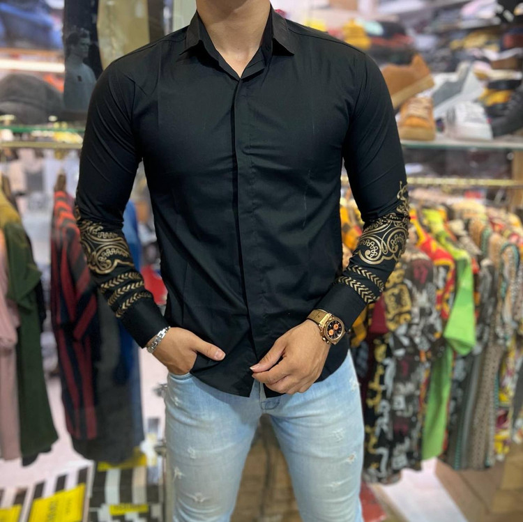 پیراهن خاص مردانه طلاکوبی شده