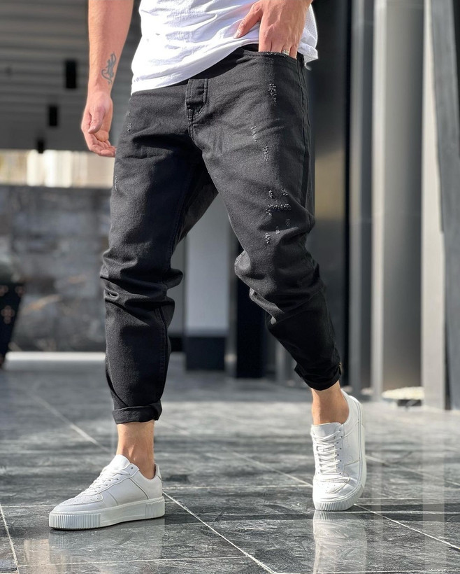 شلوار مام استایل مشکی مردانه