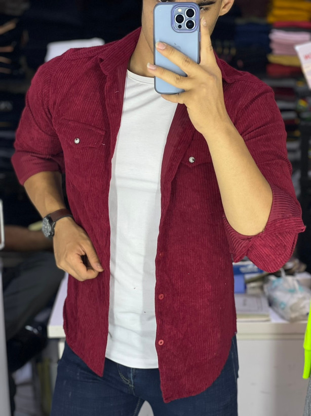 پیراهن مخمل کبریتی قرمز