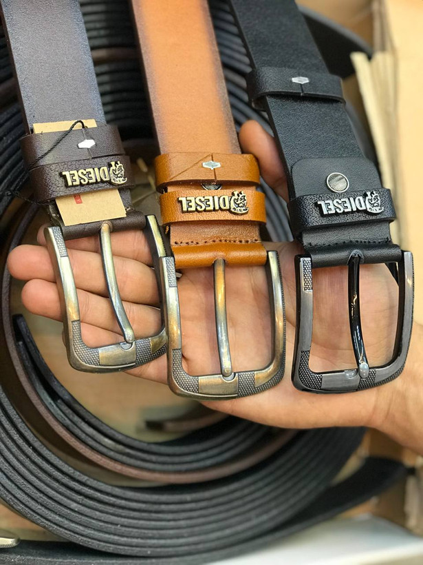 کمربند مشکی زبونه دار مدل34352