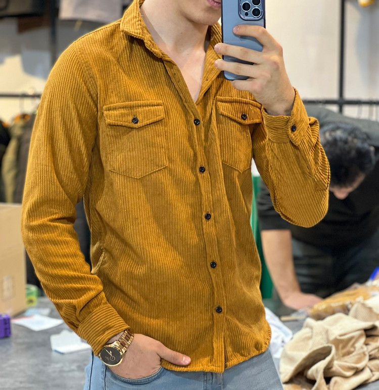 پیراهن کبریتی شتری