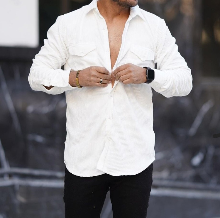 خرید پیراهن کبریتی سفید