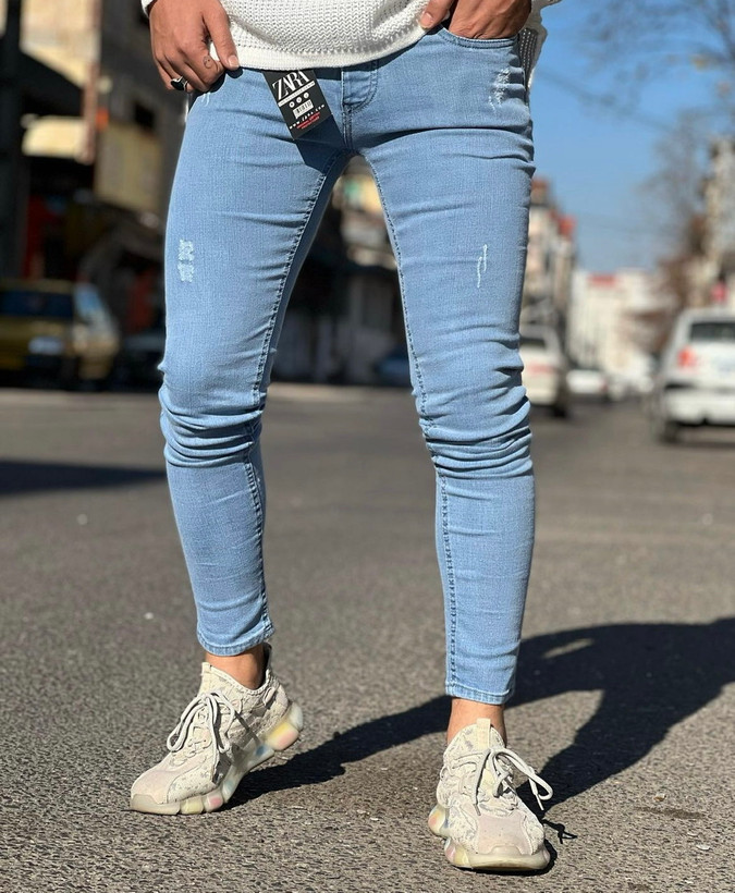 شلوار جین یخی مردانه