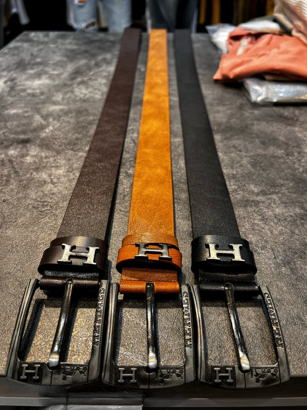 کمربند زبونه دار طرح چرم مردانه کیفیت بالا