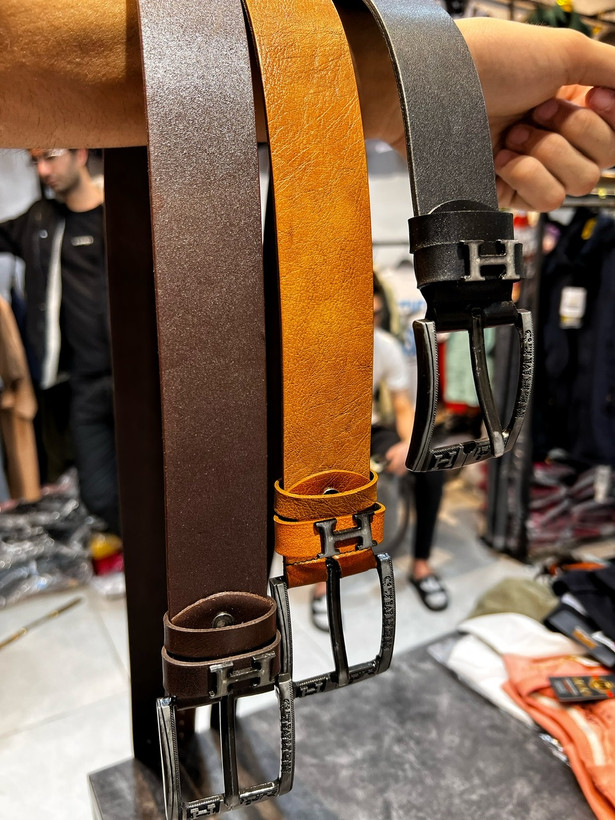 کمربند زبونه دار طرح چرم مردانه کیفیت بالا