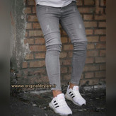 خرید شلوار جین طوسی