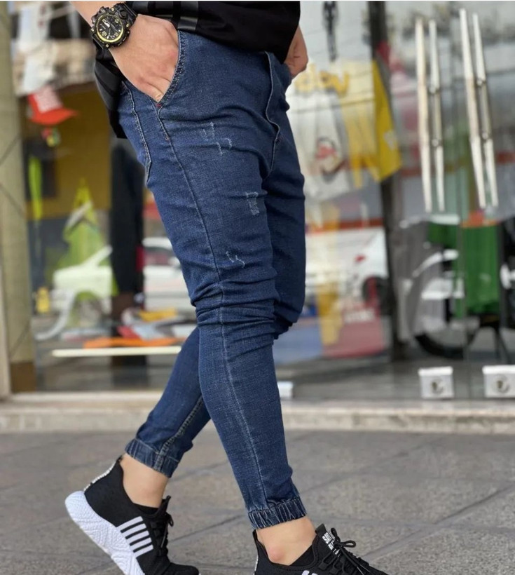 اسلش جین سرمه ای سنگشور بهترین کیفیت