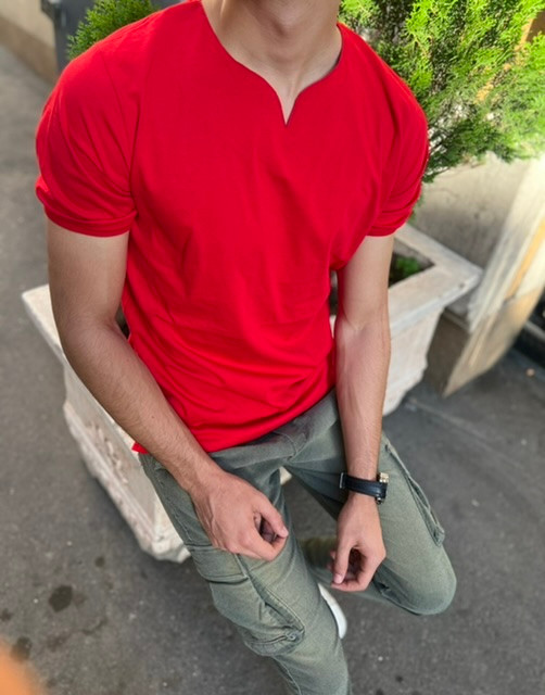 یقه کوبایی قرمز