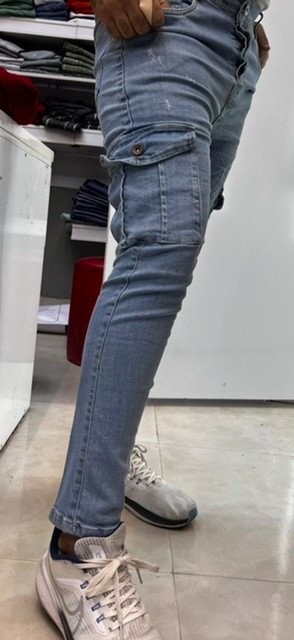 اسلش شش جیب جین یخی