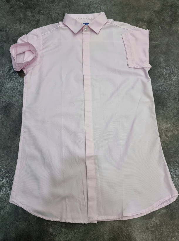 پیراهن آستین کوتاه کالباسی اسپرت اندامی مردانه پارچه شانلی