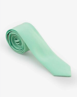 کراوات سبز آبی انگلیسی جنس ساتن