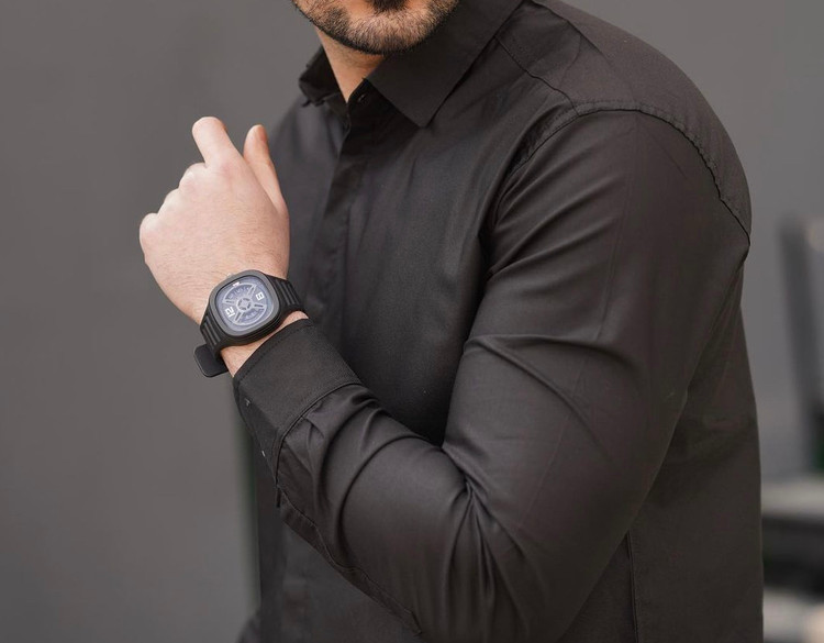 پیراهن مشکی پارچه سارینا کش با بهترین کیفیت تولید مجموعه اورجینال دیلم