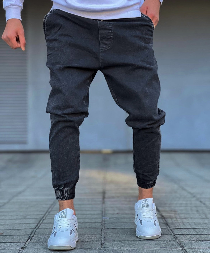 اسلش جین ذغالی مردانه کد ۶۴