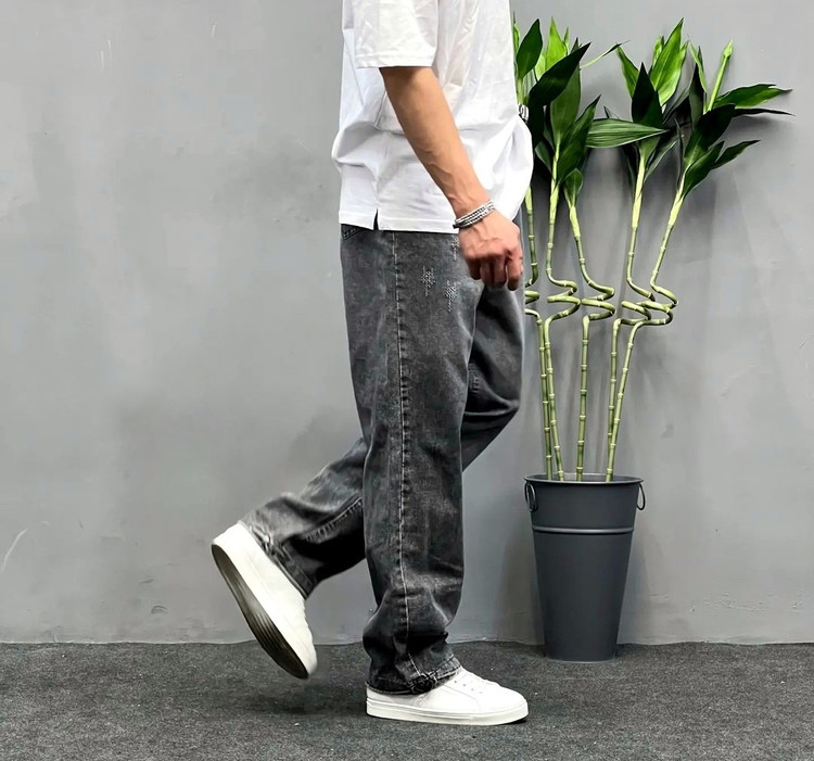 شلوار بگ مردانه ذغالی