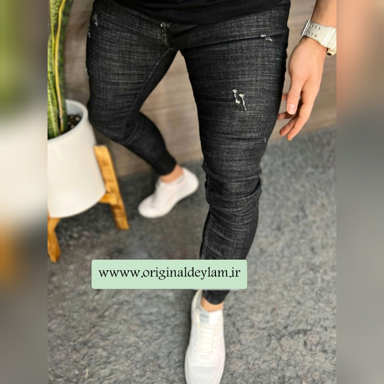 شلوار جین آسفالتی فول کش پارچه ترک