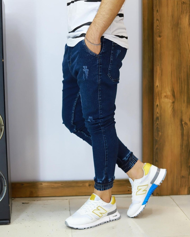 شلوار اسلش سرمه ای تیره لی مردانه کیفیت عالی