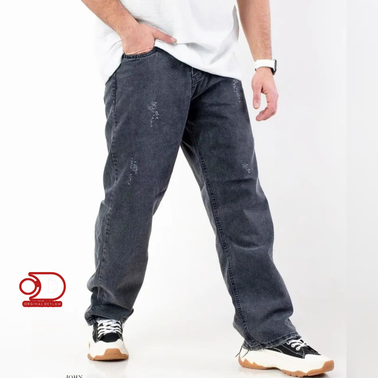 شلوار بگ مردانه طوسی