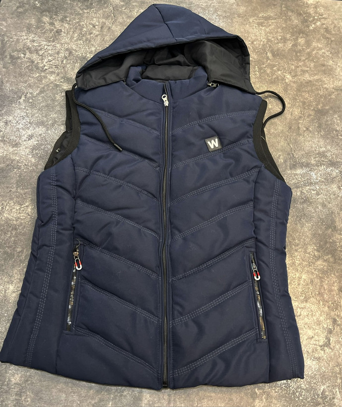 پافر جلیقه برزنتی رنگ سرمه ای