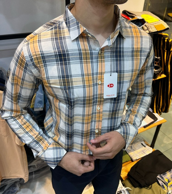 پیراهن چهارخونه آستین بلند مردانه