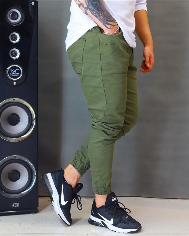 شلوار اسلش کتون سبز خاص