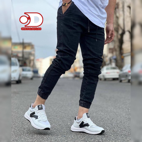 شلوار اسلش جین رنگ خاص تم سبز