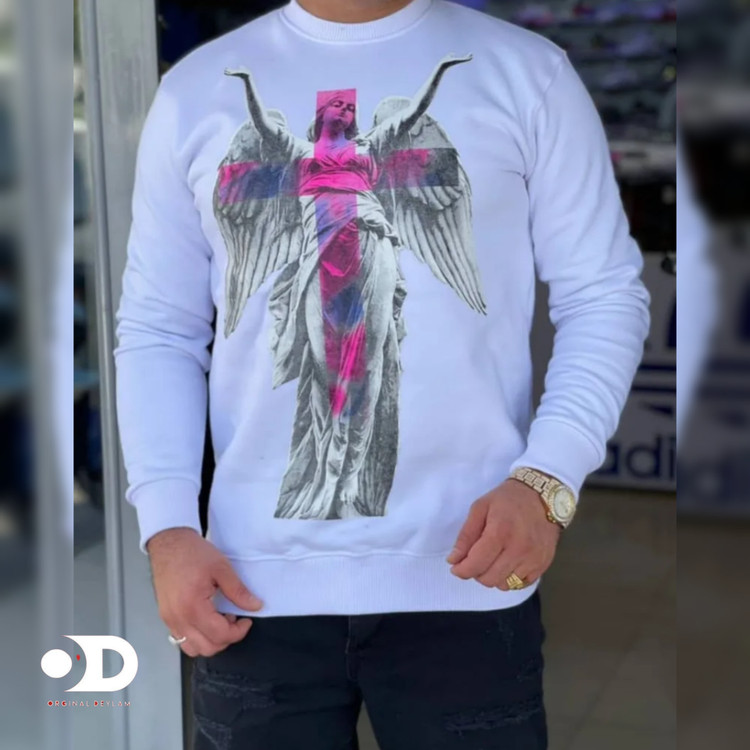 Three-thread Male Desert Leaves Angel Design