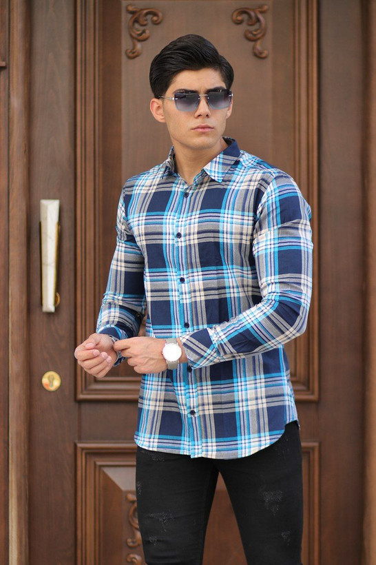 پیراهن چهارخانه جذاب و اسپرت