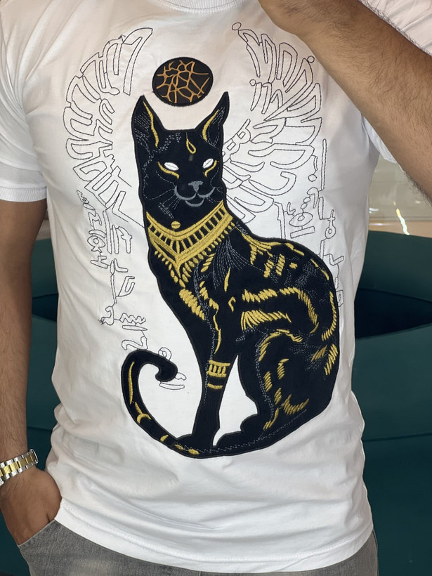 تیشرت طرحدار گلدوزی شده