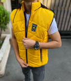 پافر برزنتی داخل خز رنگ خردلی شیک اورجینال دیلم