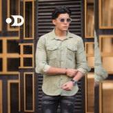 پیراهن کبریتی سبز پسته ای کد۸۵